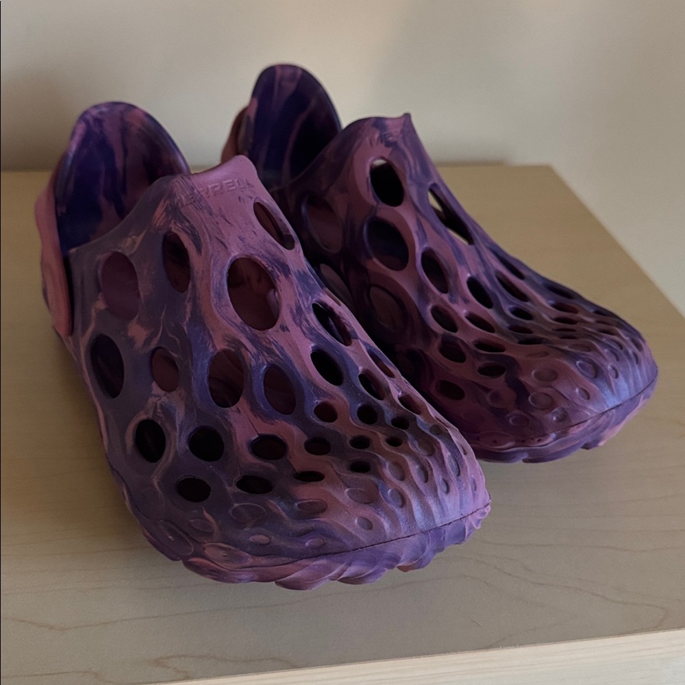 Merrell Hydro Moc Clog Water Shoe Purple Pink Tie Dye Comfort Casual Womens 9